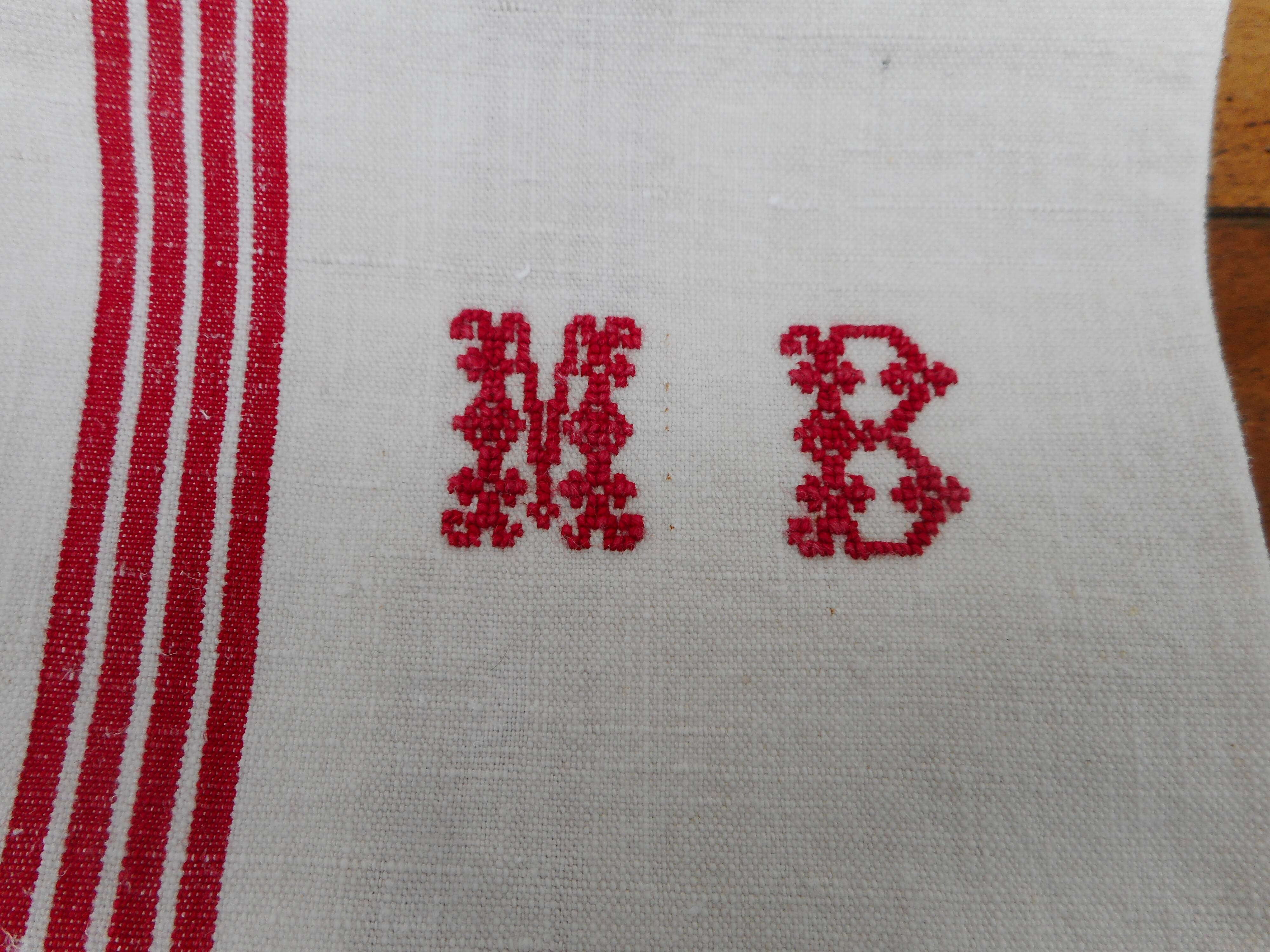 3 torchons ancien en métis
