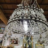 6-Light Funnel Pearl Tassel Chandelier