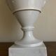 XXL white lion head neo-classical amphora vase from the Empire Consulate.