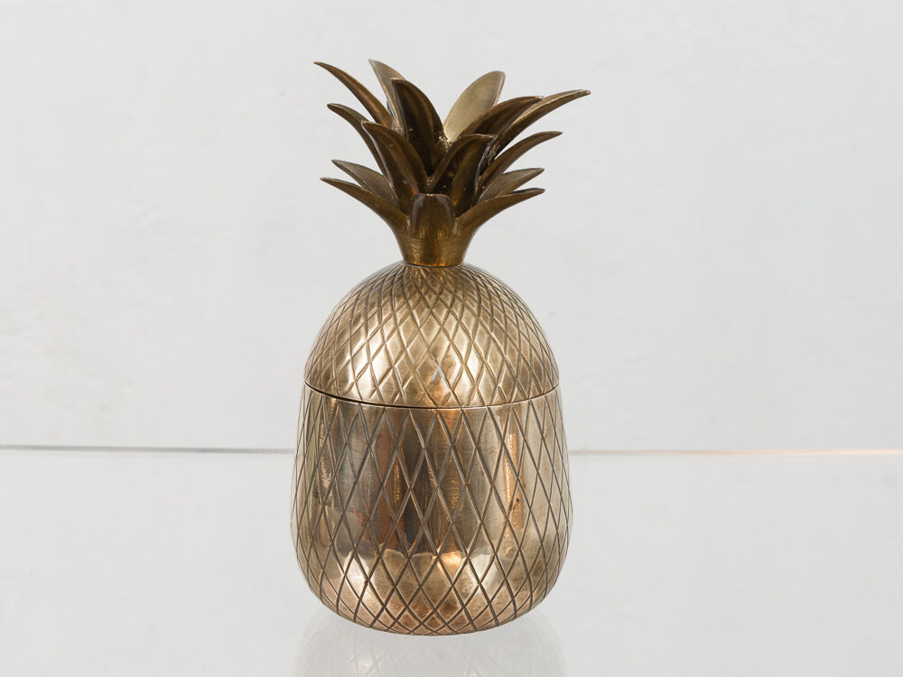 Medium Sized Vintage Hollywood Brass Pineapple