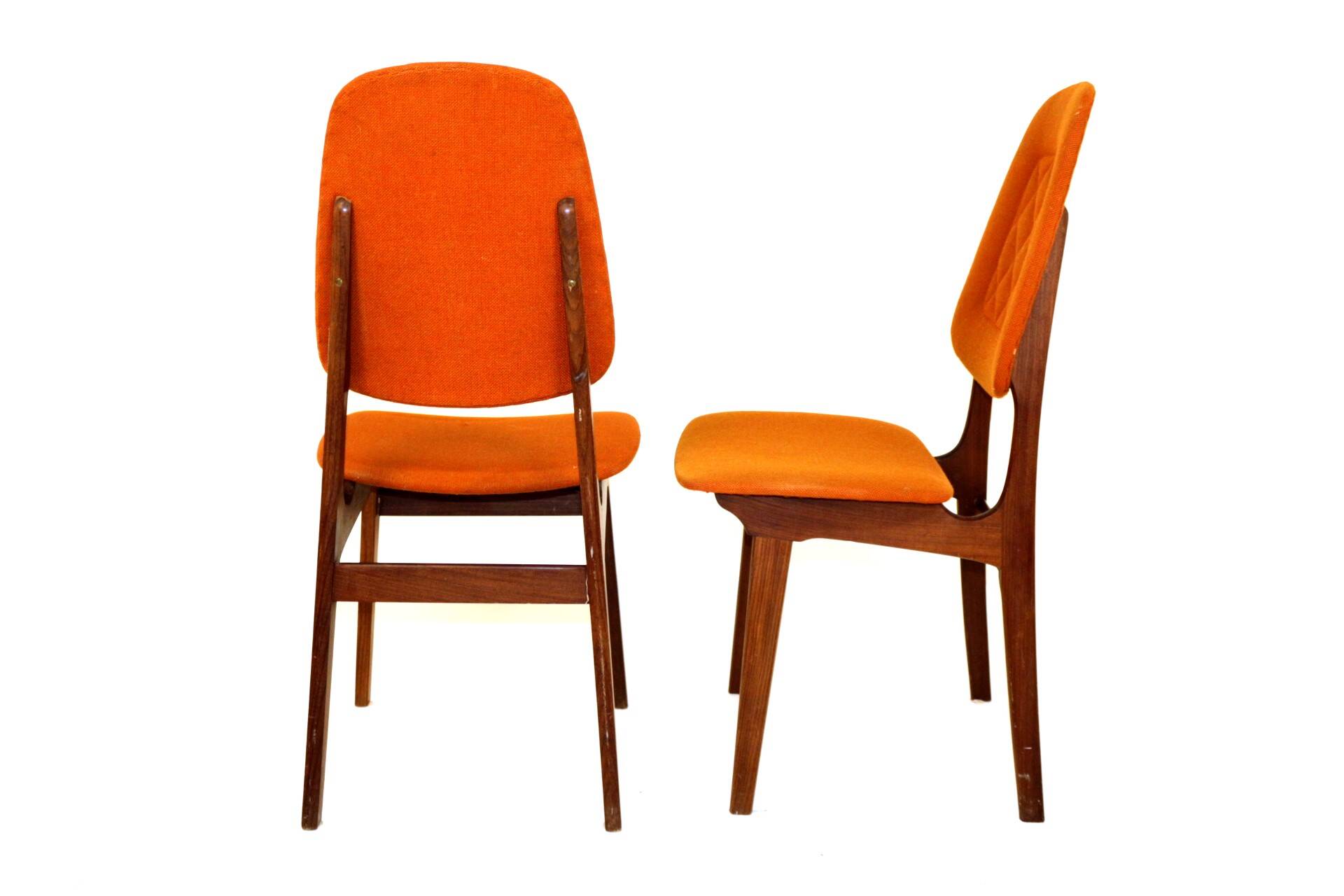 Set of 2 Scandinavian teak chairs, Sweden, 1960