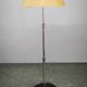 1950s Czechoslovakian Art Deco Chrome Floor Lamp with Handmade Shade