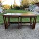 Set of 3 mid-century nesting tables in brown teak by Victor Wilkins for G-Plan.