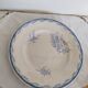 Earthenware dinner plates from Sarreguemines, Watteau, U & C, 1950s
