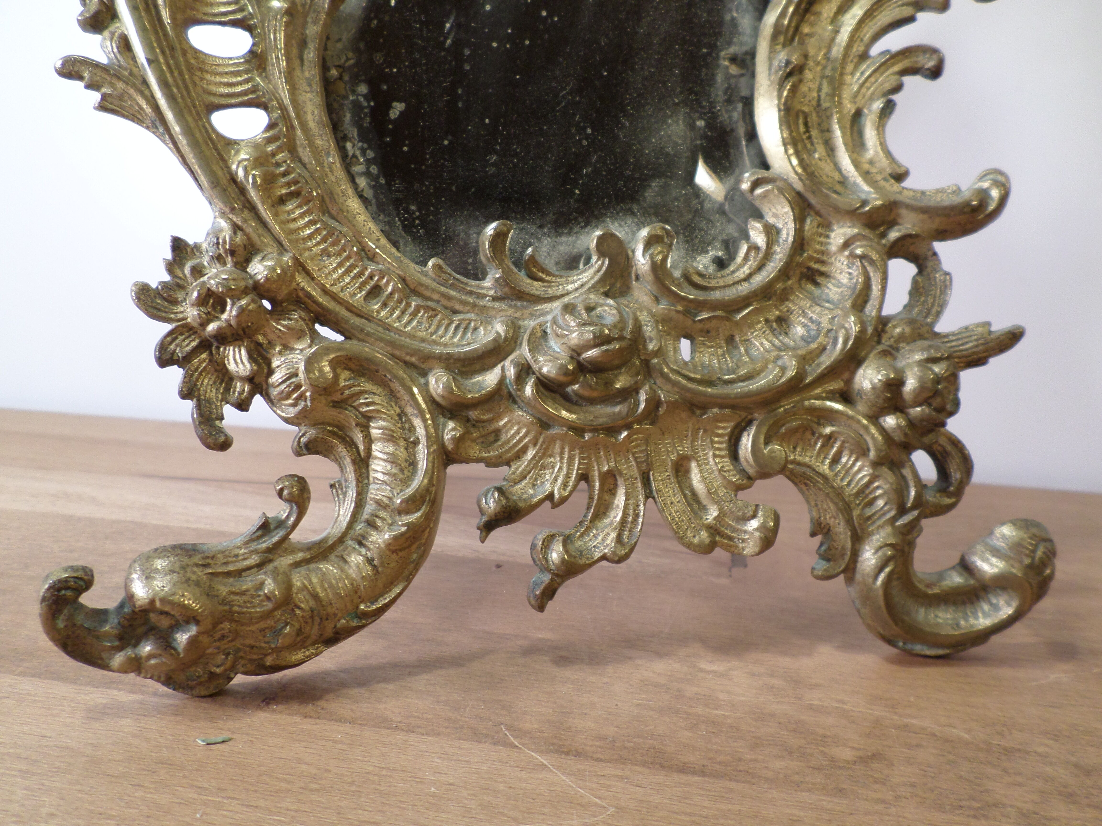 Baroque mirror bronze