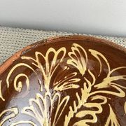 Glazed terracotta salad bowl