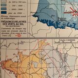 Ancienne carte de la France climatique de 1945
