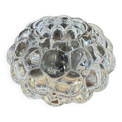 bougeoir photophore en cristal Orrefors Sweden