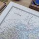 Switzerland, old map, printed in 1852. Authentic.