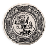 Set of 6 porcelain plates Rébus Gien
