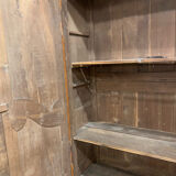 Old wardrobe, painted faux wood 19th century