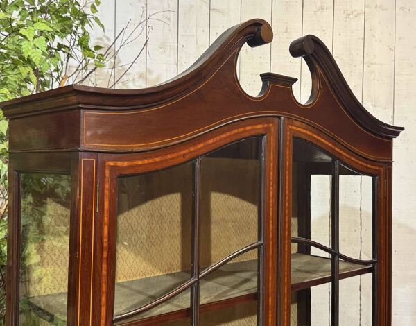 Vitrine anglaise en acajou fin XIXème