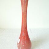 Soliflore vase in glass paste with speckled decor
