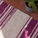 Handwoven recycled cotton rug - 40 x 60 cm