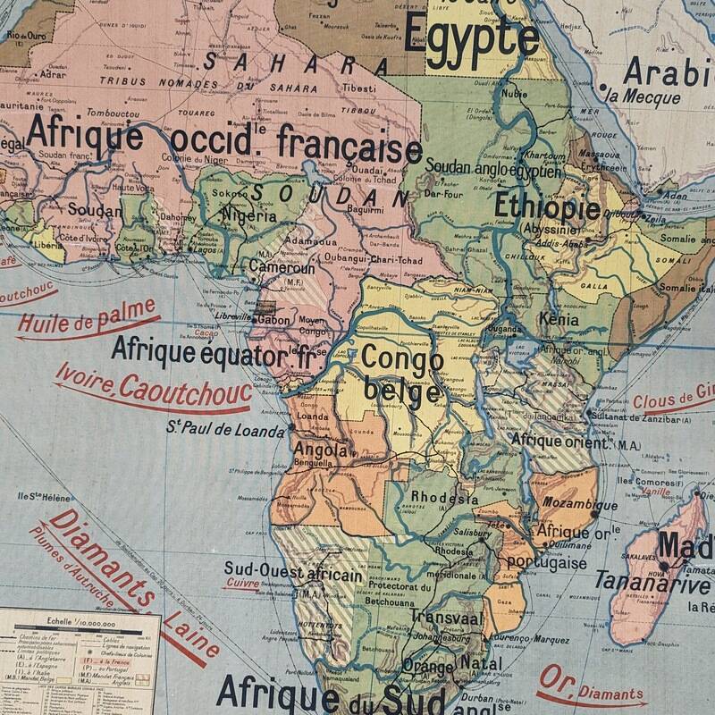 Videl lablache school map - n°17 political africa