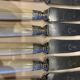 Series of 6 horn handle knives
