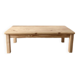 Farmhouse style coffee table, in solid pine