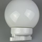 50s 60s wall lamp cellar lamp ceramic & glass Bauhaus design