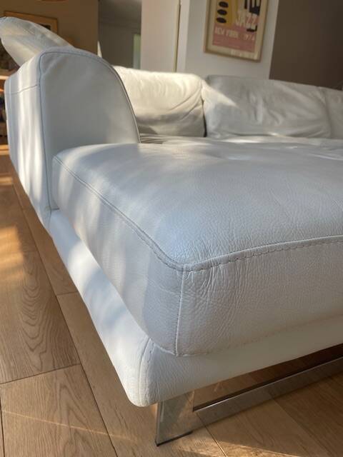 Roche Bobois leather corner sofa