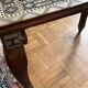 Ensemble de 3 tables gigognes en bois et nacre, style damascène