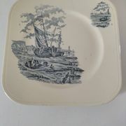 Square plate Longchamp model Beach