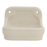 Wall-mounted earthenware soap dish