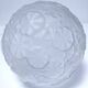 Art Deco glass ball pendant with floral decor