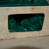 Green glazed ceramic pigeon FPP Vallauris