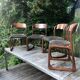 Chaises traîneau Baumann