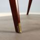 Vintage table in exotic wood and glass, Italian design, 1950s-1960s.