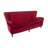 Sofa' 3 seater sofa red 60s vintage modern