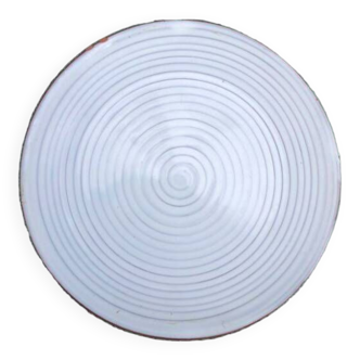 Vintage small plate spiral pattern