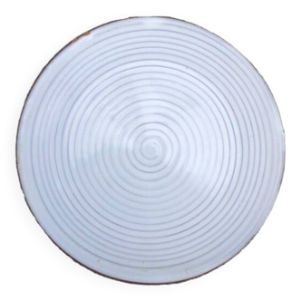 Vintage petite assiette motif spiralé