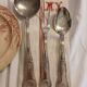 Antique flatware set for 51 place settings