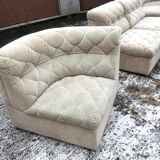 Laauser sofa and armchairs set of modules from the 60s/70s vintage