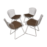 Set de 4 chaises "Wire" par Harry Bertoia