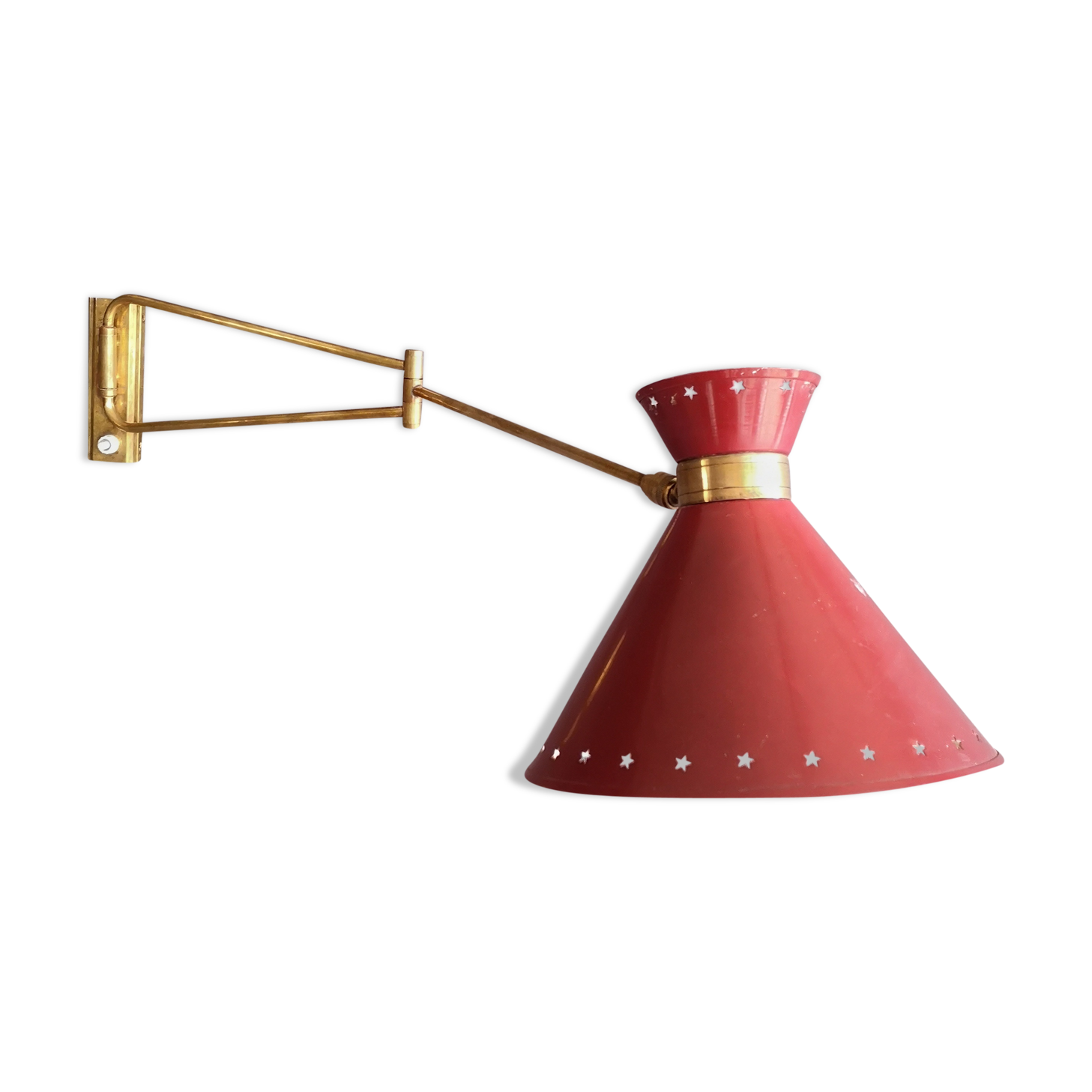 Diabolo wall light by René Mathieu for Lunel