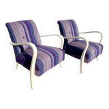 pair of art deco club armchairs