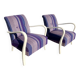 paire de fauteuils clubs art deco