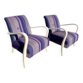 paire de fauteuils clubs art deco