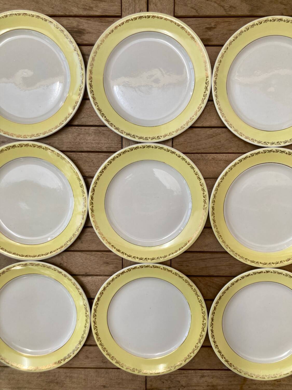 11 Lunéville Libourne pattern dinner plates