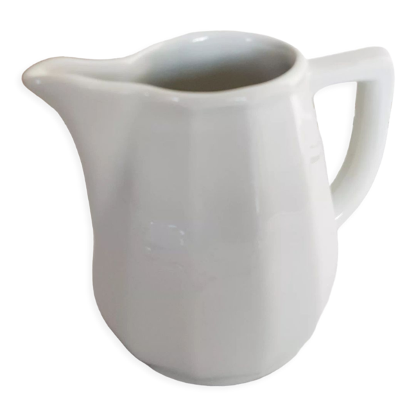 Pichet en porcelaine blanc Apilco, porcelaine à feu