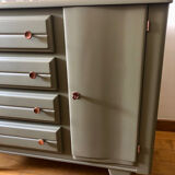 Olive green chest of drawers