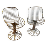 2 Tulip armchairs Gastone Rinaldi style