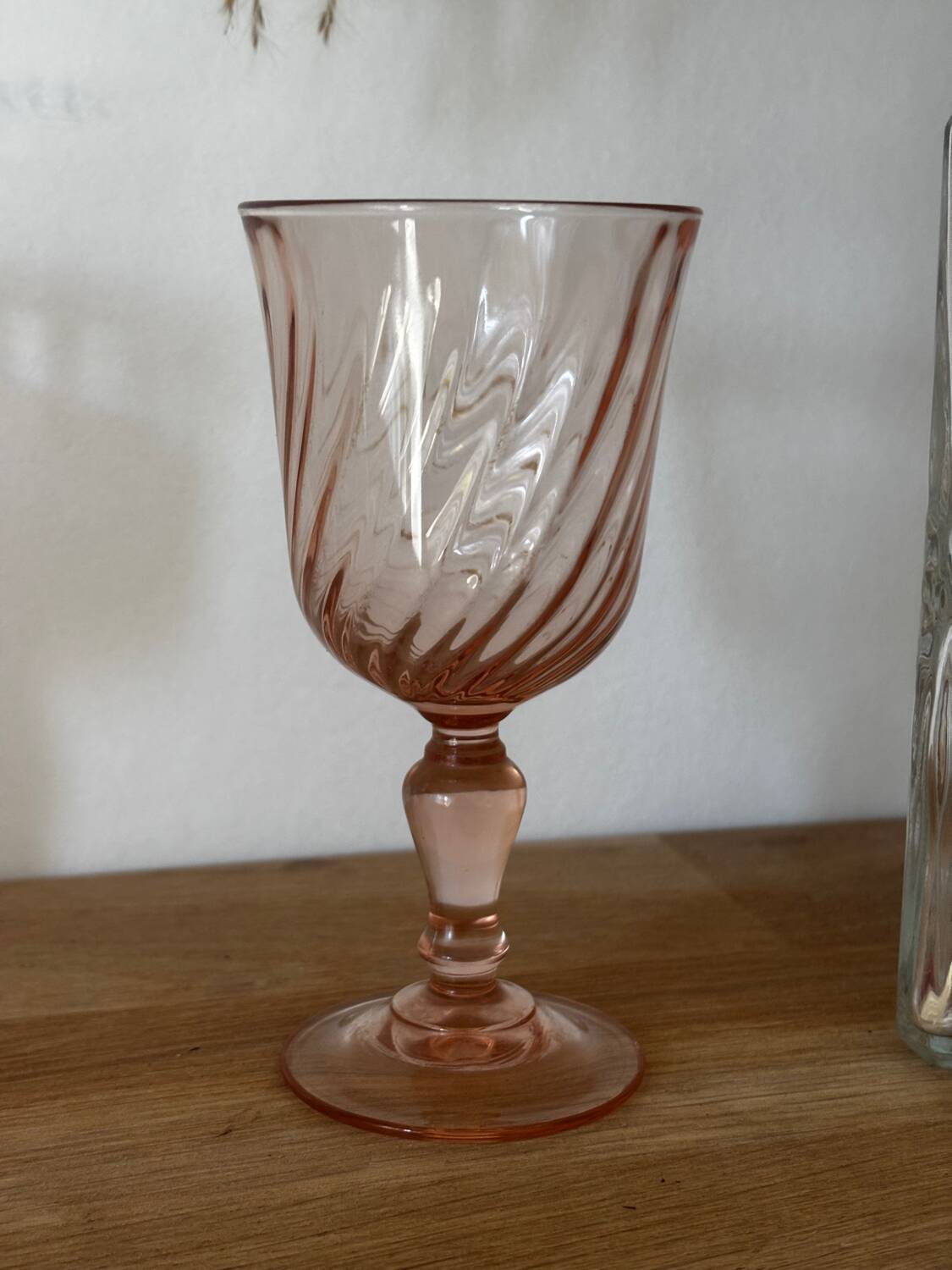 Vintage lot de 4 verres à vin Luminarc Rosaline