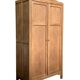 Parisian wardrobe, art deco raw wood wardrobe, 1930
