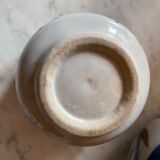 Stoneware tea set, 3 cups