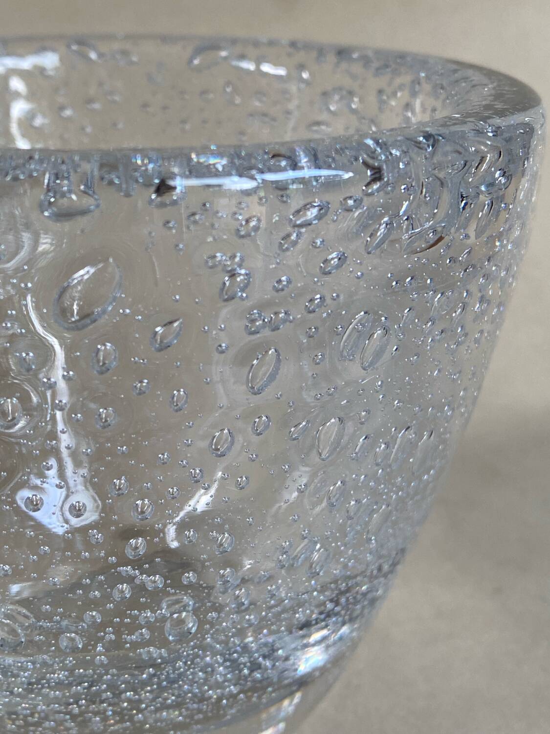 Daum Nancy France, bubble vase, circa 1930