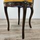 Pair of early 1900s wooden chairs with padded seat and backrests