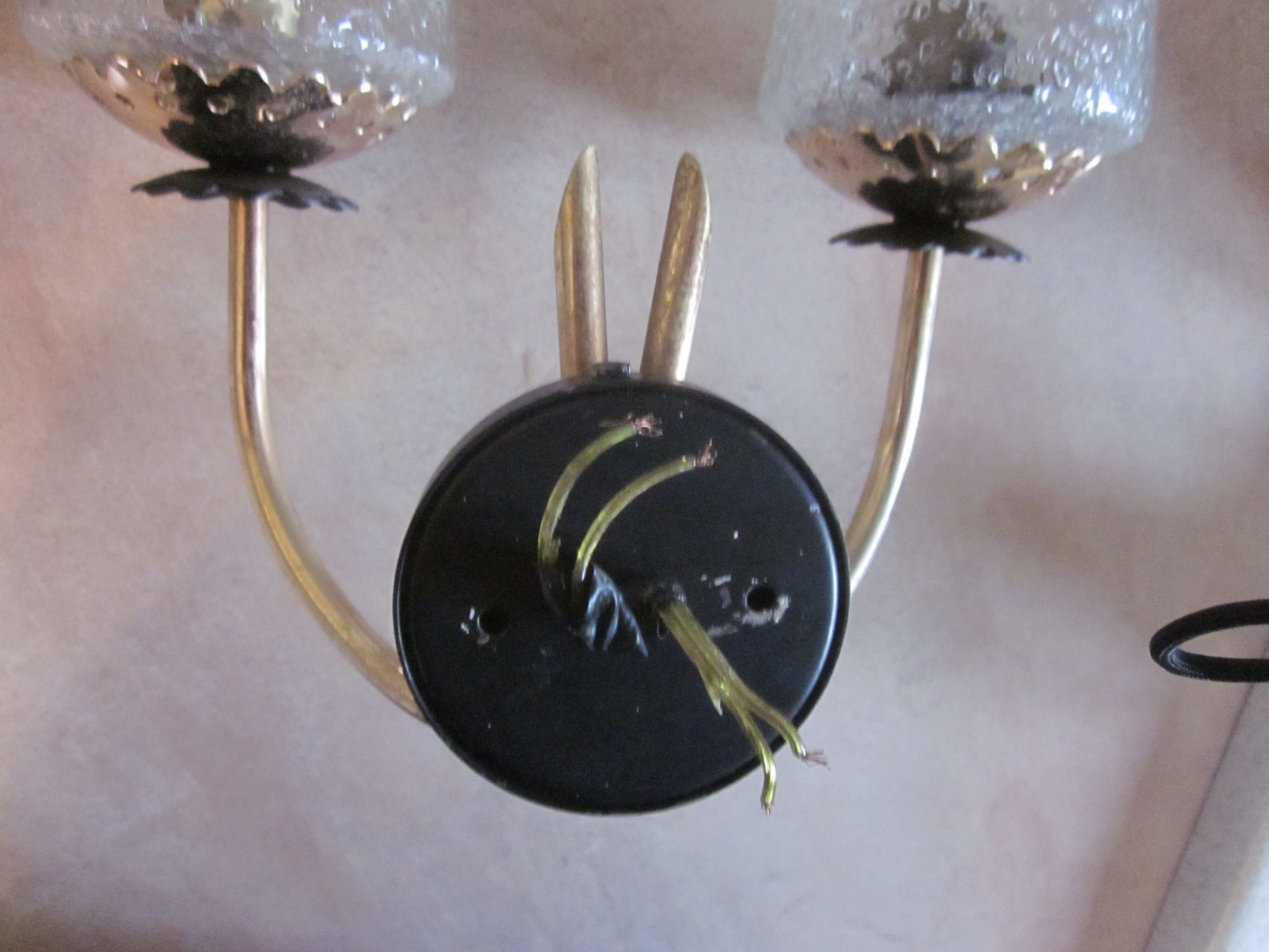 pair of wall lamps arlus of the years 50-60